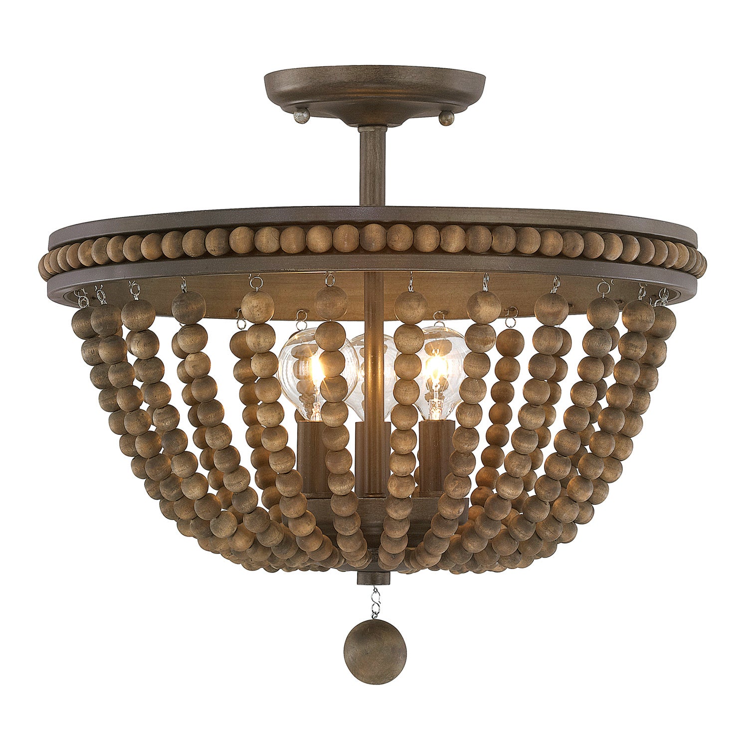 Capital Lighting - 9A122A - Three Light Semi-Flush Mount - Handley - Tobacco