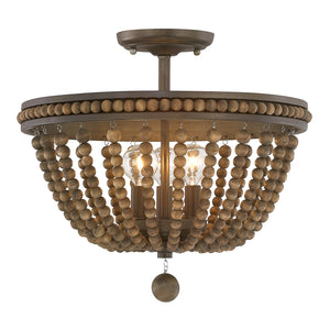 Capital Lighting - 9A122A - Three Light Semi-Flush Mount - Handley - Tobacco