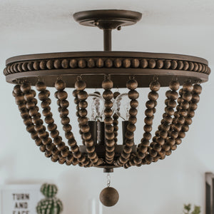 Capital Lighting - 9A122A - Three Light Semi-Flush Mount - Handley - Tobacco