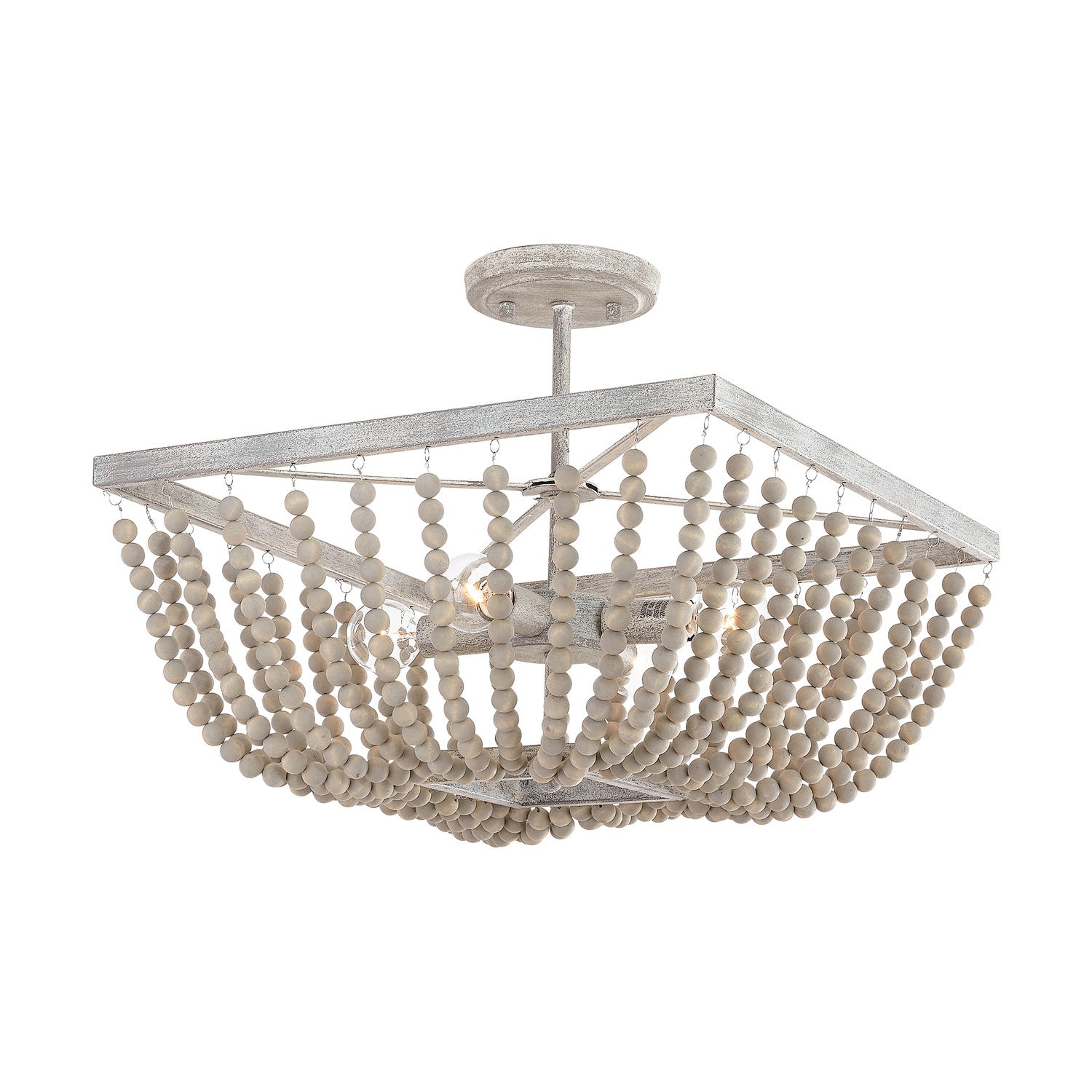 Capital Lighting - 9D294A - Four Light Semi-Flush Mount - Sarah - Mystic Sand