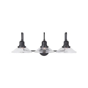 Capital Lighting - 9D318A - Three Light Vanity - Roan - Matte Black