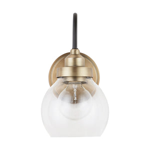 Capital Lighting - 9D320A - One Light Wall Sconce - Daphne - Aged Brass and Black