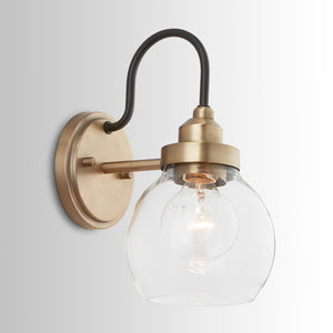 Capital Lighting - 9D320A - One Light Wall Sconce - Daphne - Aged Brass and Black