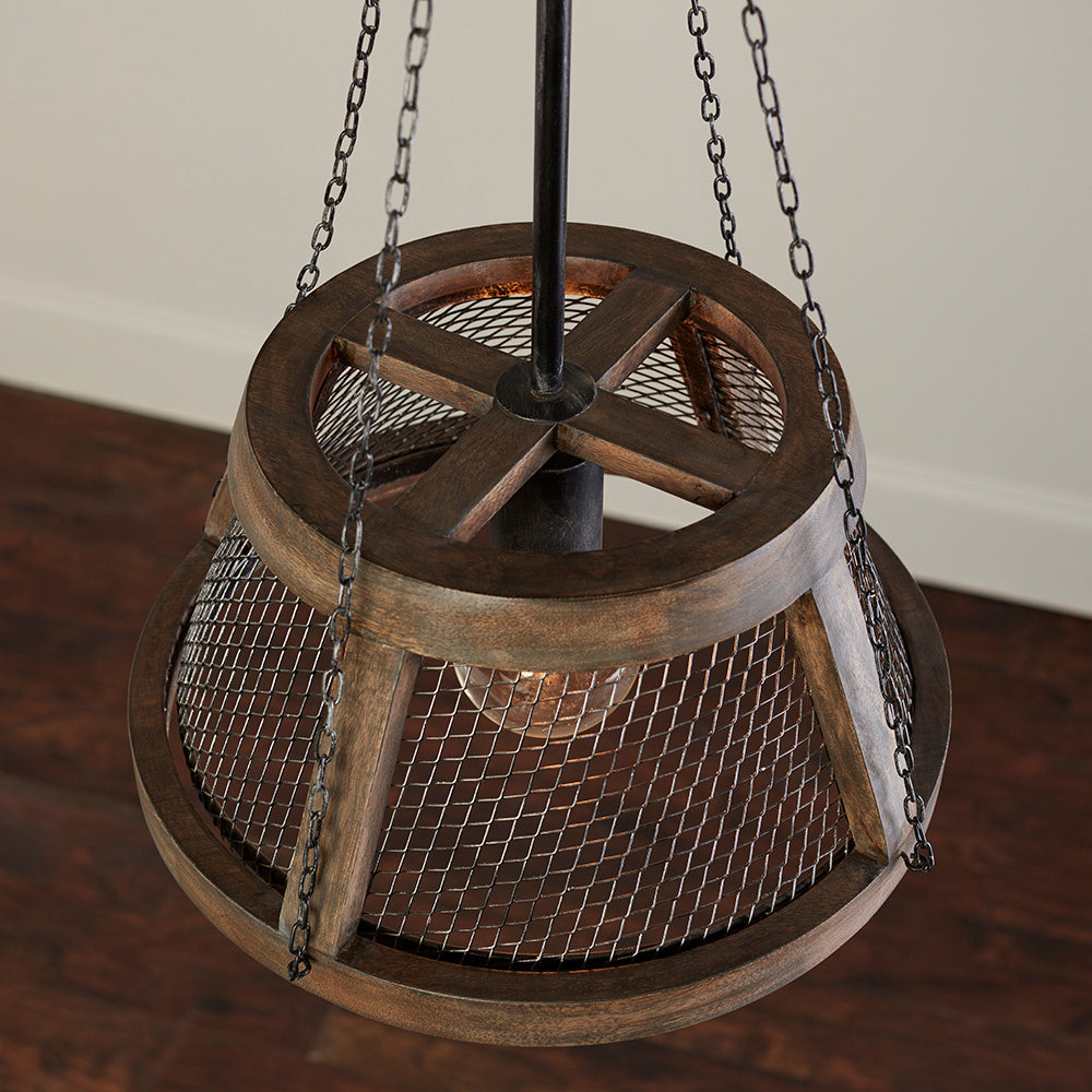 Capital Lighting - 9D322A - One Light Pendant - Lagmore - Zinc and Wood