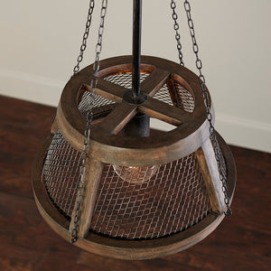 Capital Lighting - 9D322A - One Light Pendant - Lagmore - Zinc and Wood