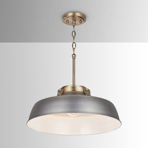 Capital Lighting - 9D329A - One Light Pendant - Oakwood - Antique Nickel