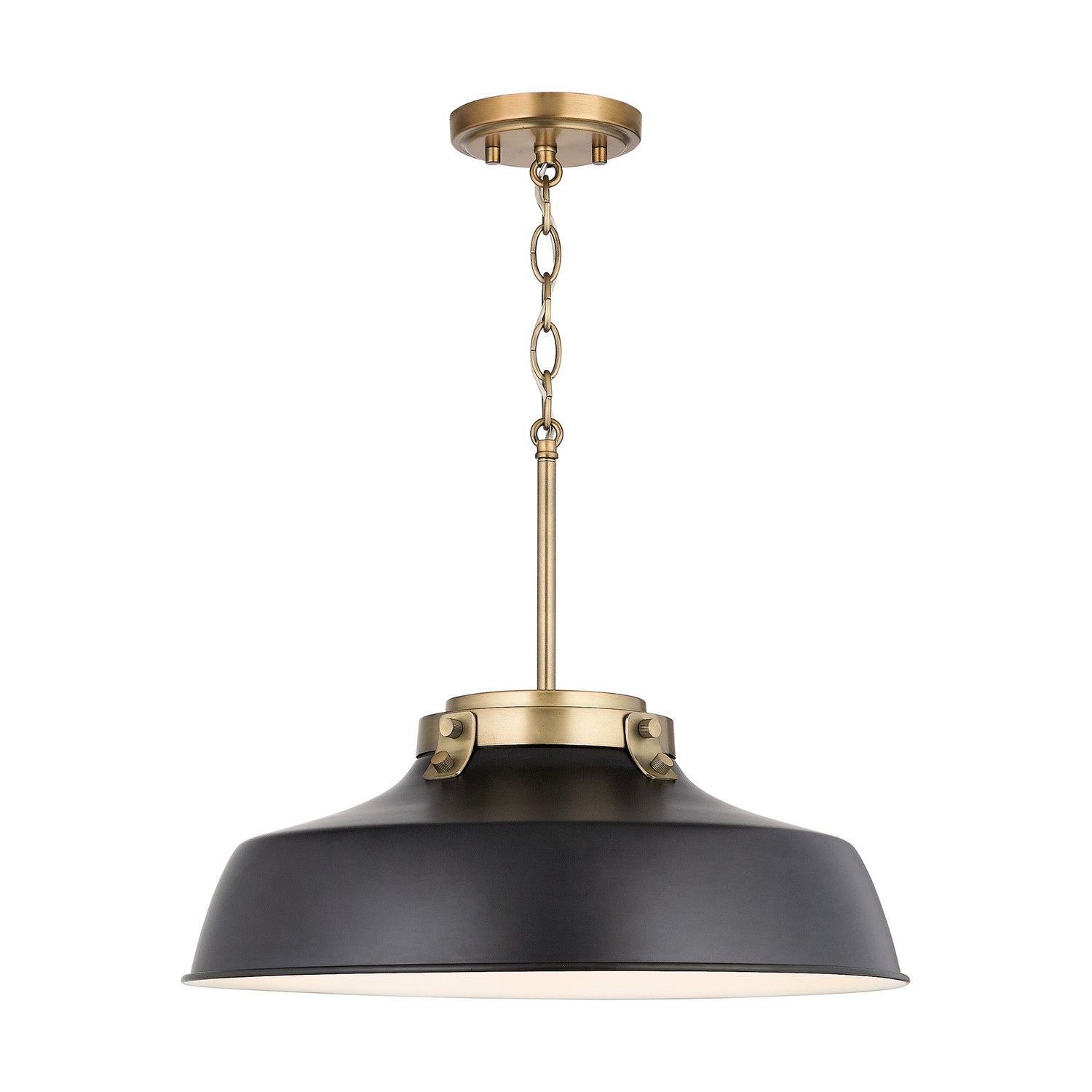 Capital Lighting - 9D331A - One Light Pendant - Oakwood - Matte Black