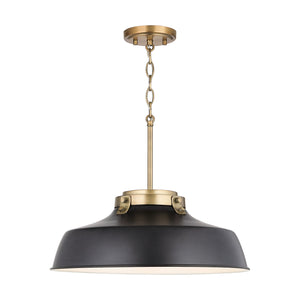 Capital Lighting - 9D331A - One Light Pendant - Oakwood - Matte Black