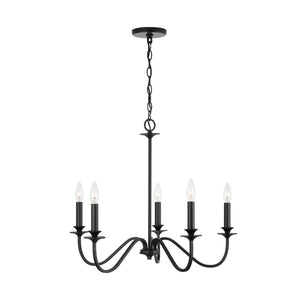 Capital Lighting - 9F375A - Five Light Chandelier - Weston - Matte Black