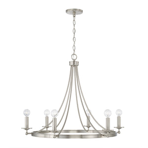 Capital Lighting - AA1005BN - Six Light Chandelier - Tempe - Brushed Nickel