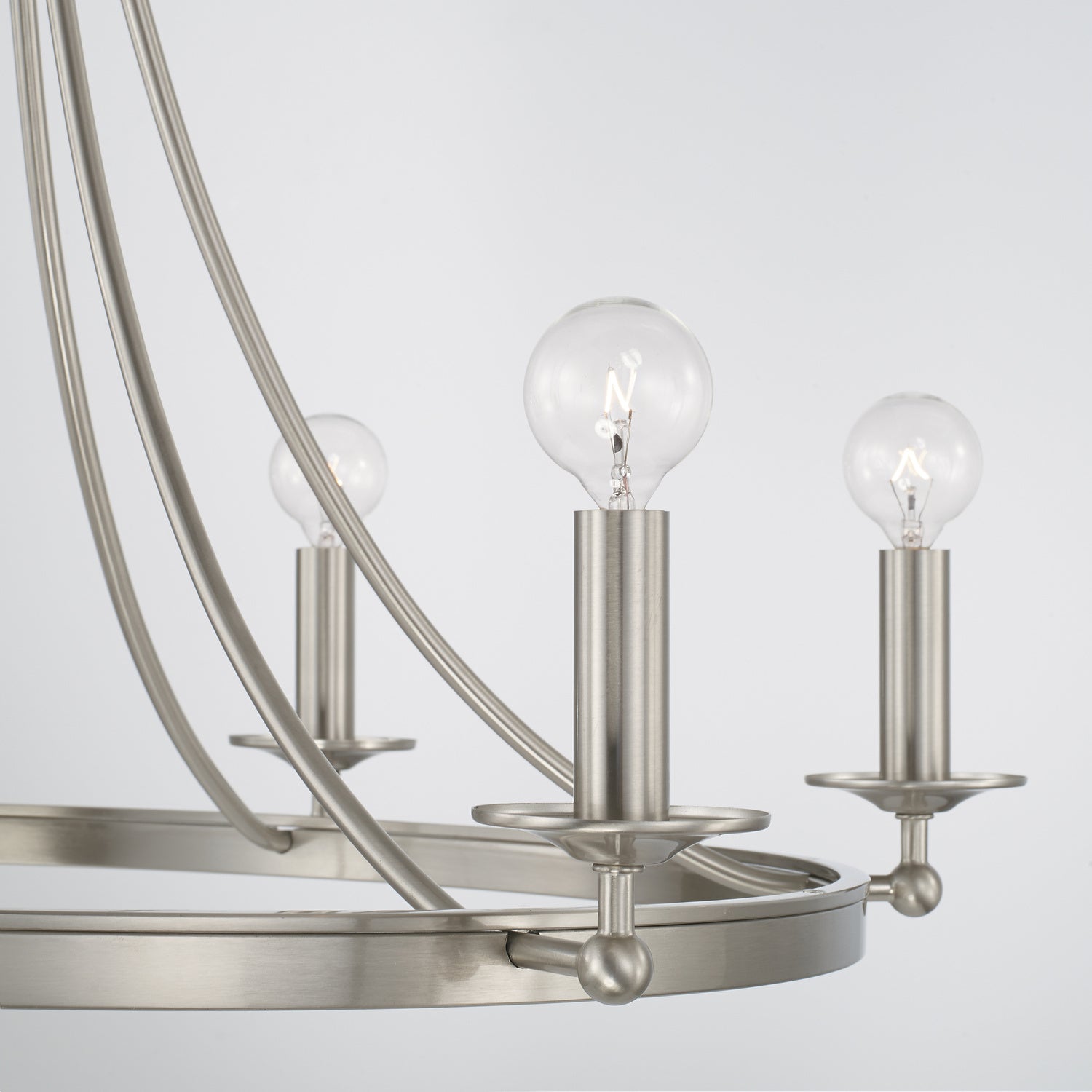 Capital Lighting - AA1005BN - Six Light Chandelier - Tempe - Brushed Nickel