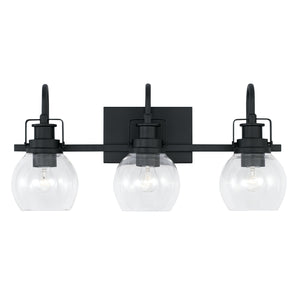 Capital Lighting - AA1007MB - Three Light Vanity - Buxton - Matte Black