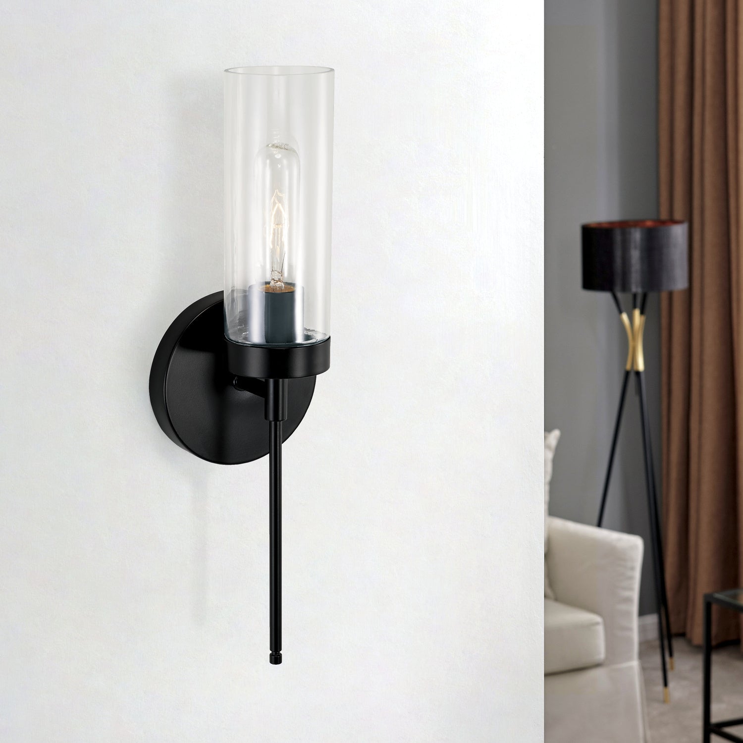 Capital Lighting - AA1016MB - One Light Wall Sconce - Riley - Matte Black