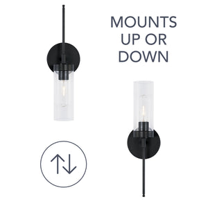 Capital Lighting - AA1016MB - One Light Wall Sconce - Riley - Matte Black