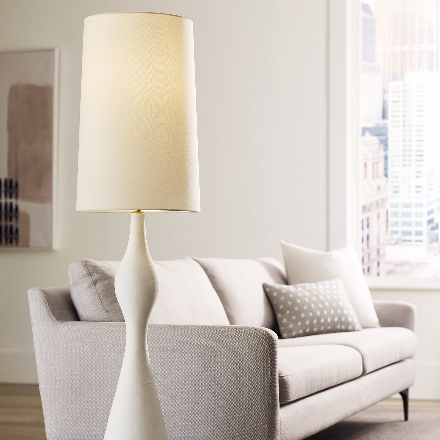 Visual Comfort Studio - AET1101TXW1 - One Light Floor Lamp - Constance - Textured White