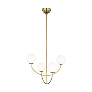 Visual Comfort Studio - AEC1054BBS - Four Light Chandelier - Galassia - Burnished Brass