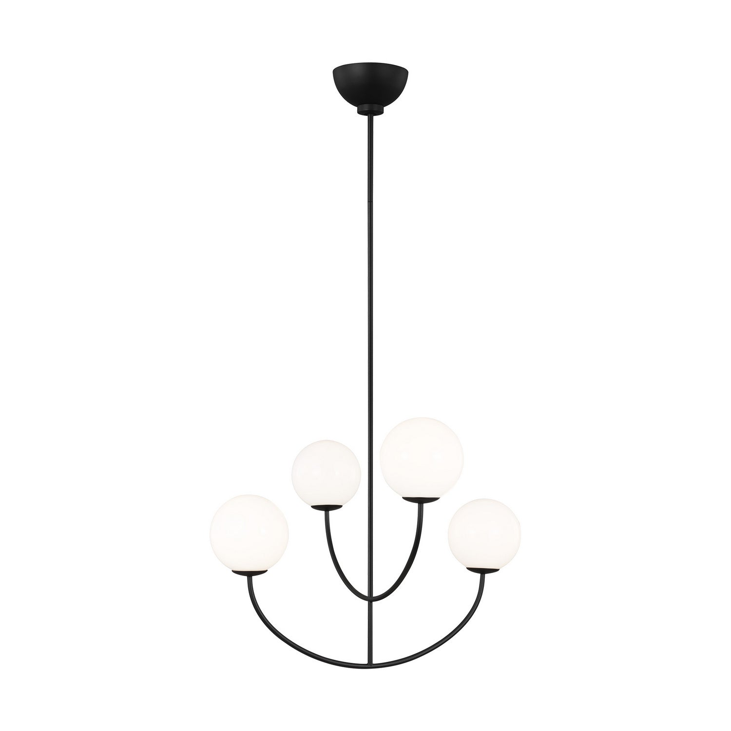 Visual Comfort Studio - AEC1054MBK - Four Light Chandelier - Galassia - Midnight Black