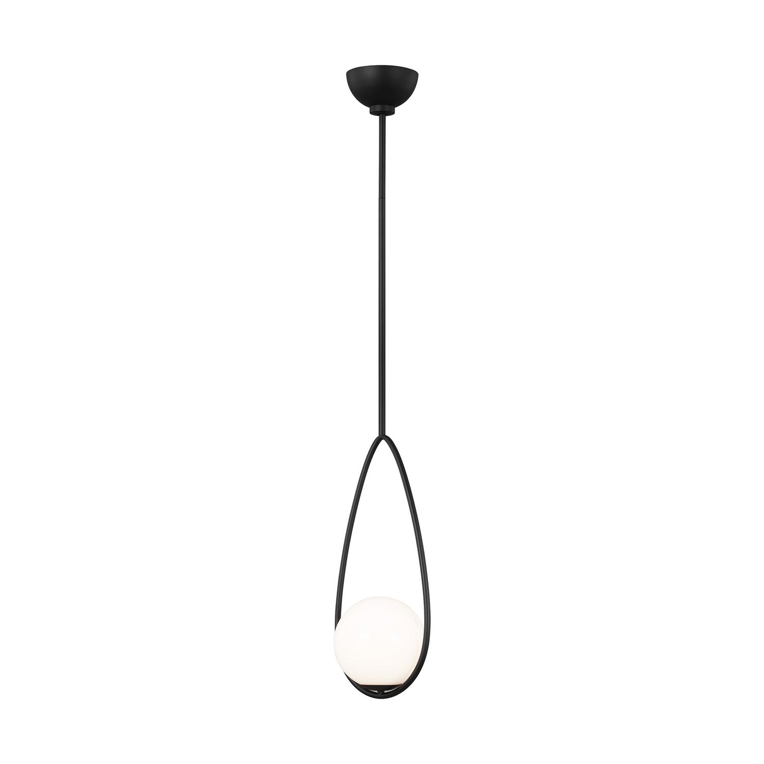 Visual Comfort Studio - AEP1001MBK - One Light Pendant - Galassia - Midnight Black