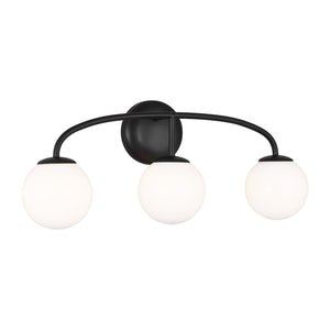 Visual Comfort Studio - AEV1013MBK - Three Light Vanity - Galassia - Midnight Black