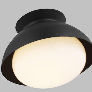 Visual Comfort Studio - AEF1001MBK - One Light Flush Mount - Lucerne - Midnight Black