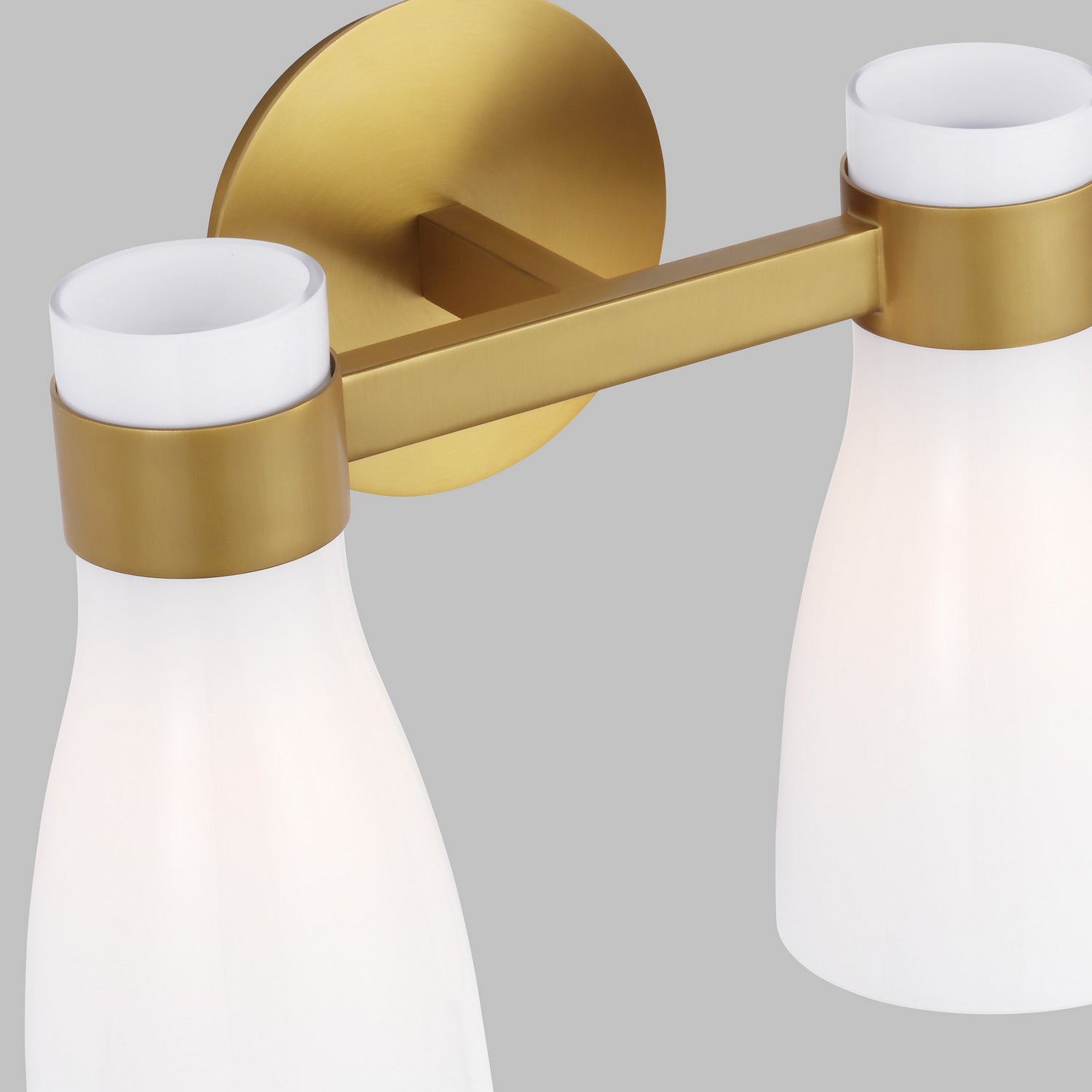 Visual Comfort Studio - AEV1002BBSMG - Two Light Vanity - Moritz - Burnished Brass with Milk White Glass