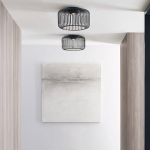 Visual Comfort Modern - 700FMKAI15B-LED930 - LED Flush Mount - Kai - Nightshade Black
