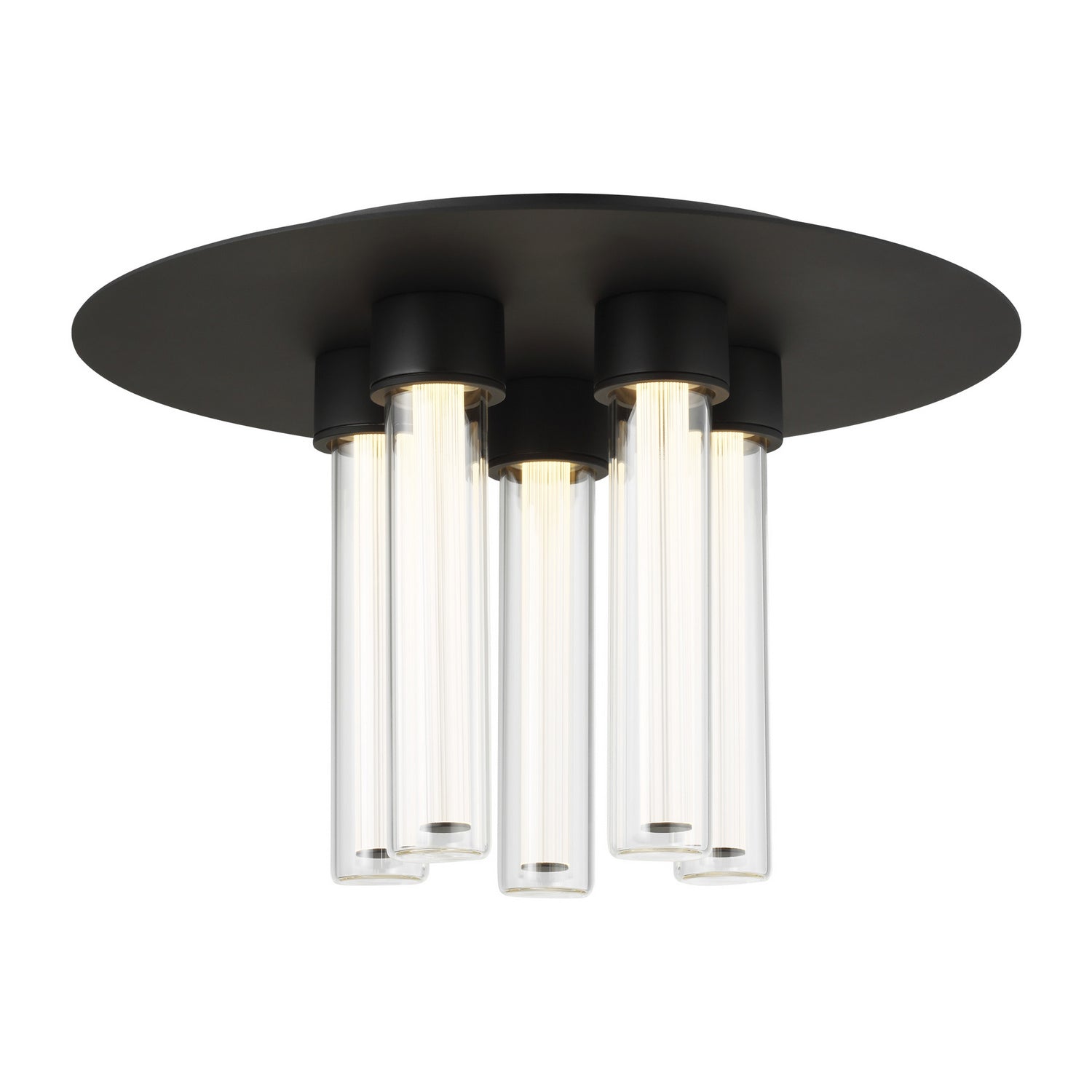 Visual Comfort Modern - 700FMKLA13B-LED927 - LED Flush Mount - Kola - Nightshade Black