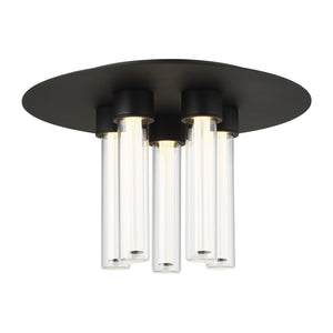Visual Comfort Modern - 700FMKLA13B-LED927 - LED Flush Mount - Kola - Nightshade Black