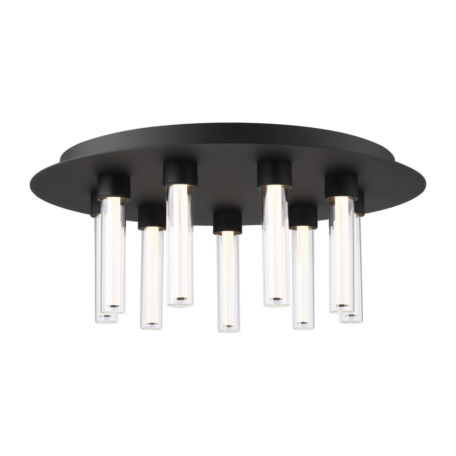 Visual Comfort Modern - 700FMKLA22B-LED927-277 - LED Flush Mount - Kola - Nightshade Black