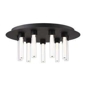 Visual Comfort Modern - 700FMKLA22B-LED927-277 - LED Flush Mount - Kola - Nightshade Black