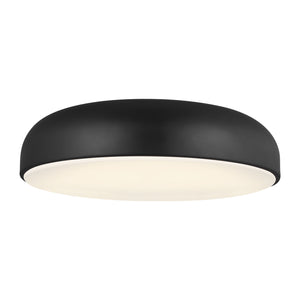 Visual Comfort Modern - 700FMKOSA18B-LED930 - LED Ceiling Mount - Kosa - Nightshade Black