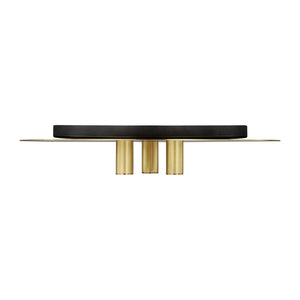Visual Comfort Modern - 700FMPNT16NB-LED930 - LED Flush Mount - Ponte - Natural Brass