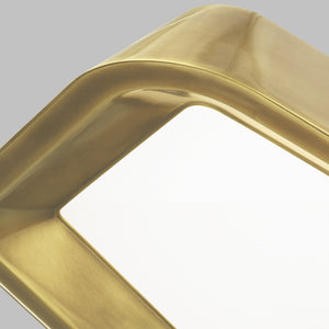 Visual Comfort Modern - 700FMRHNSBR-LED930 - LED Flush Mount - Rhonan - Plated Brass