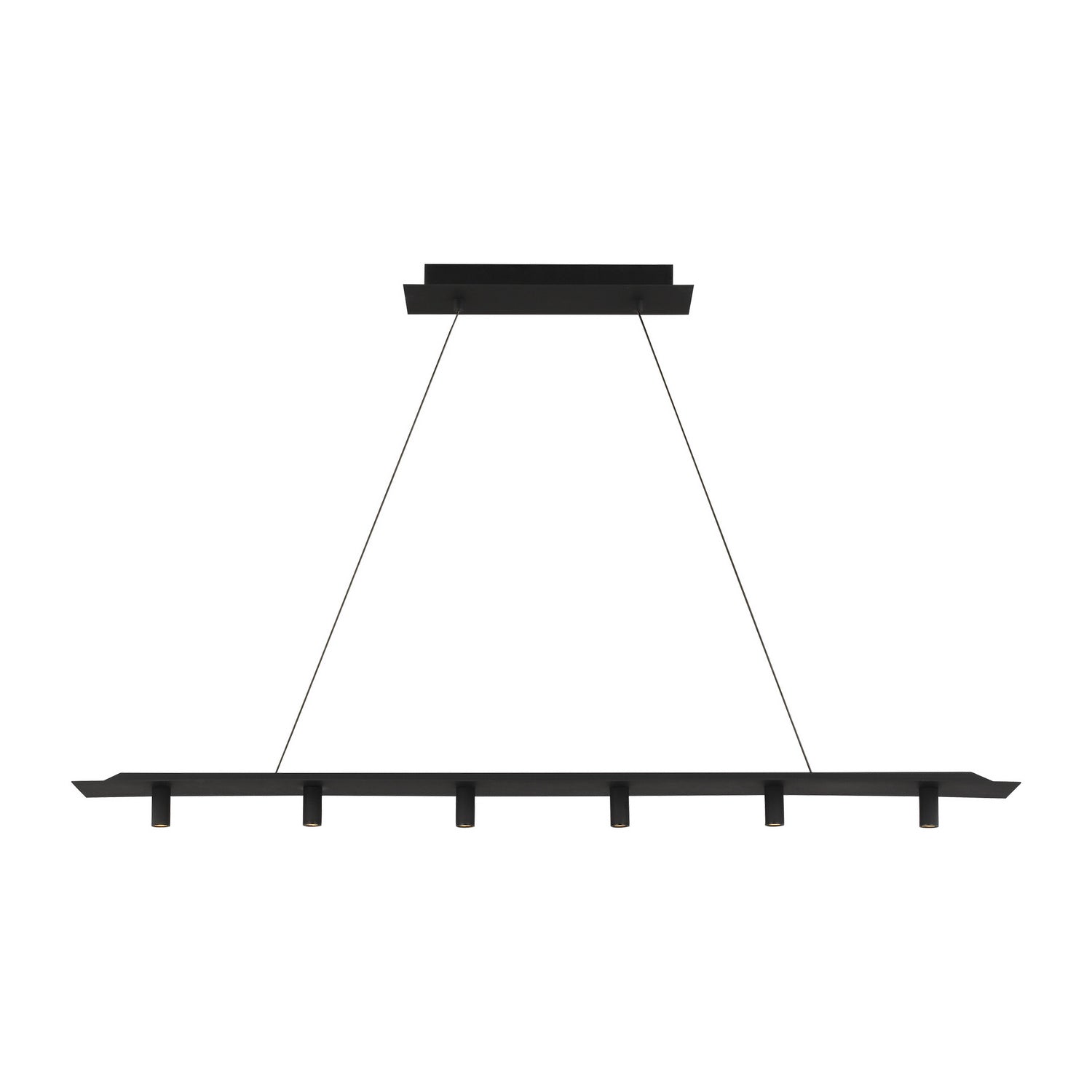 Visual Comfort Modern - 700LSPNT50B-LED930 - LED Linear Suspension - Ponte - Nightshade Black