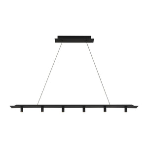 Visual Comfort Modern - 700LSPNT50B-LED930 - LED Linear Suspension - Ponte - Nightshade Black