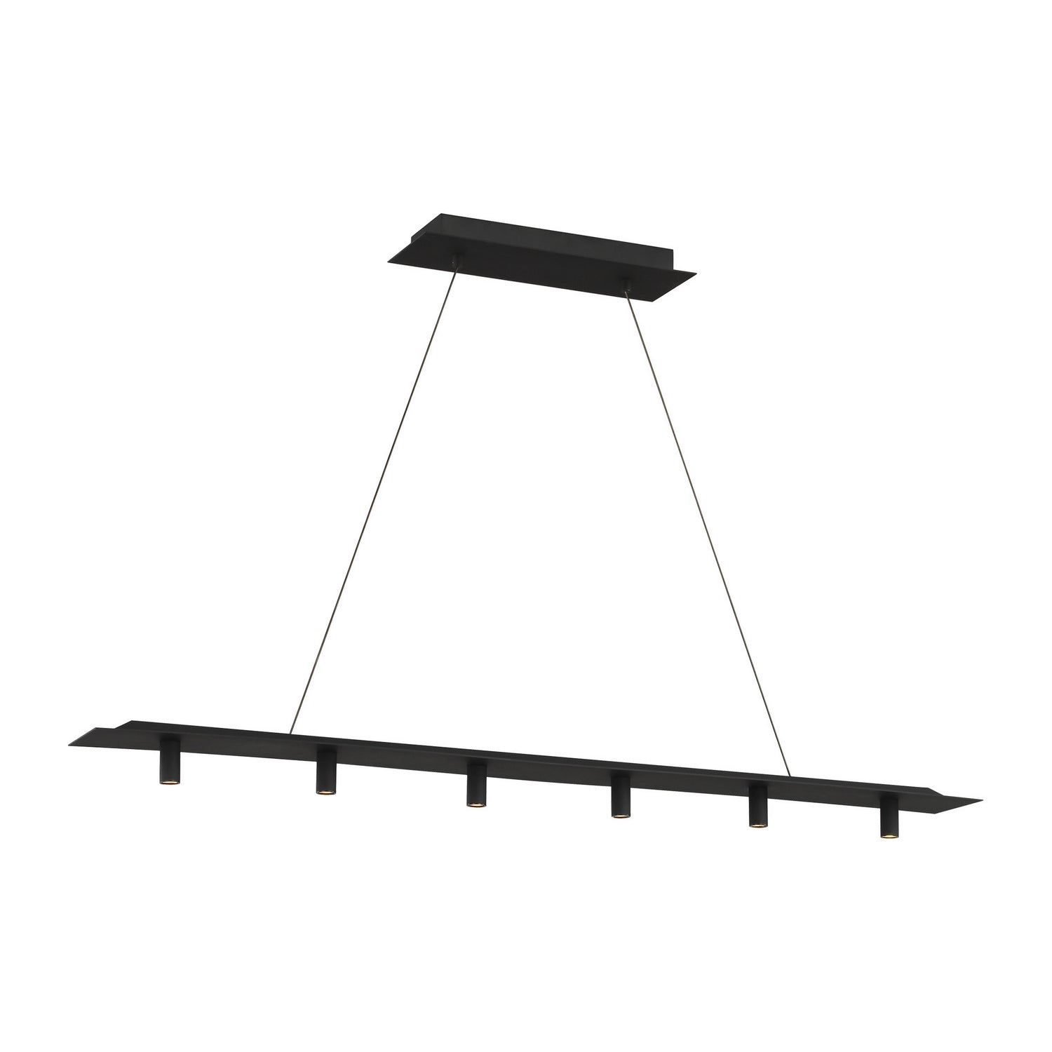 Visual Comfort Modern - 700LSPNT50B-LED930 - LED Linear Suspension - Ponte - Nightshade Black