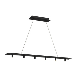 Visual Comfort Modern - 700LSPNT50B-LED930 - LED Linear Suspension - Ponte - Nightshade Black