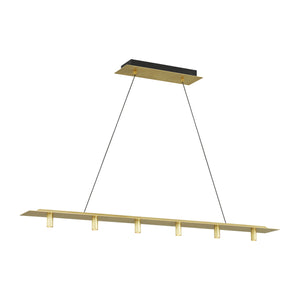 Visual Comfort Modern - 700LSPNT50NB-LED930-277 - LED Linear Suspension - Ponte - Natural Brass