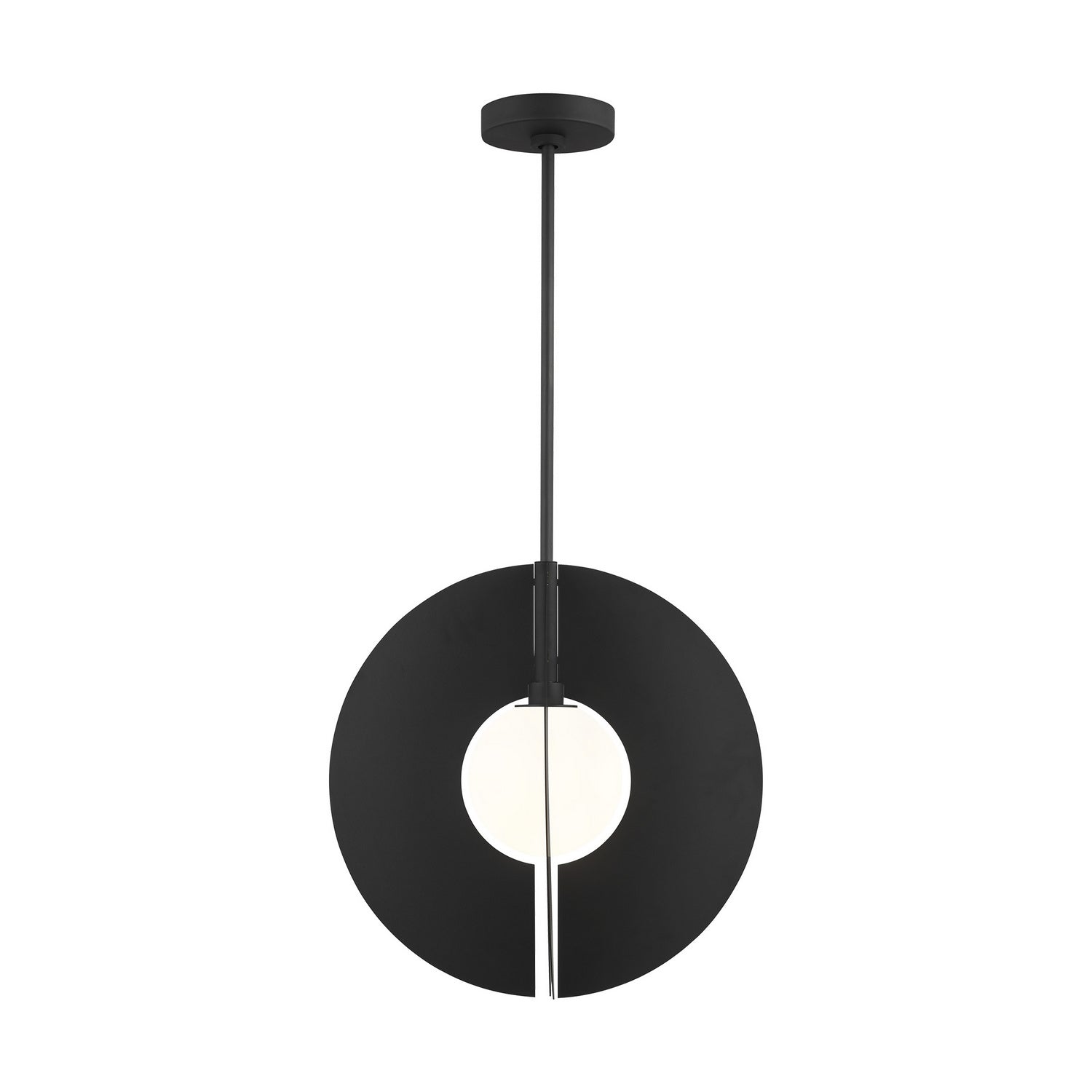 Visual Comfort Modern - 700TDOBLRGB - One Light Pendant - Orbel - Nightshade Black