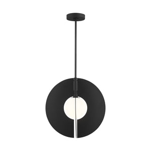 Visual Comfort Modern - 700TDOBLRGB - One Light Pendant - Orbel - Nightshade Black