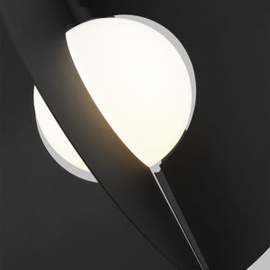 Visual Comfort Modern - 700TDOBLRGB - One Light Pendant - Orbel - Nightshade Black