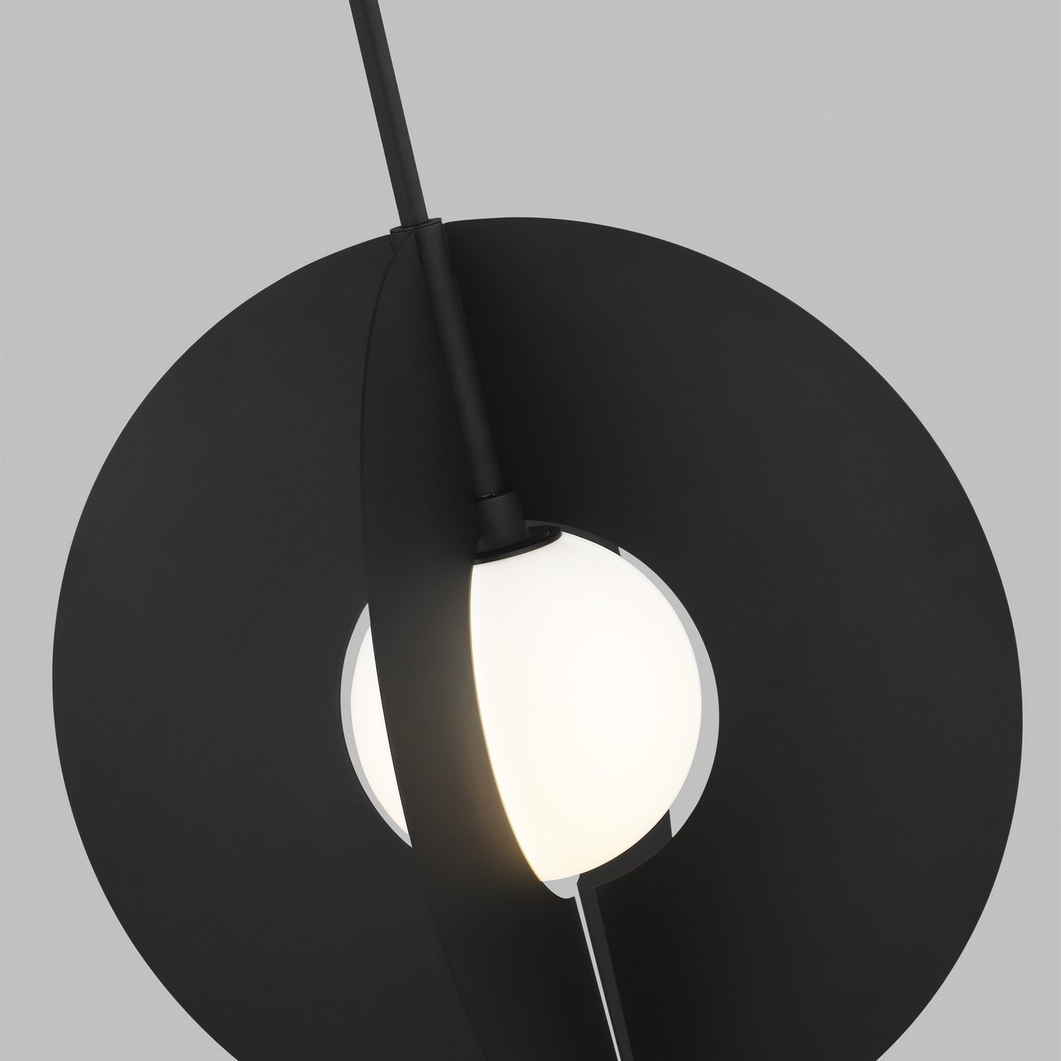 Visual Comfort Modern - 700TDOBLRGB - One Light Pendant - Orbel - Nightshade Black