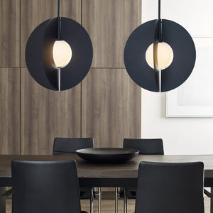 Visual Comfort Modern - 700TDOBLRGB - One Light Pendant - Orbel - Nightshade Black