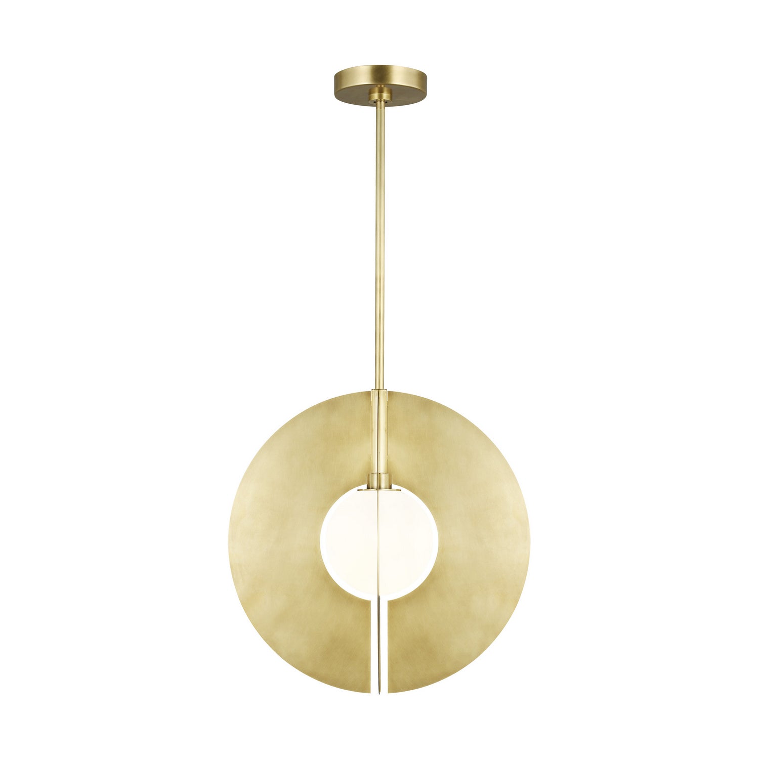 Visual Comfort Modern - 700TDOBLRGNB - One Light Pendant - Orbel - Natural Brass