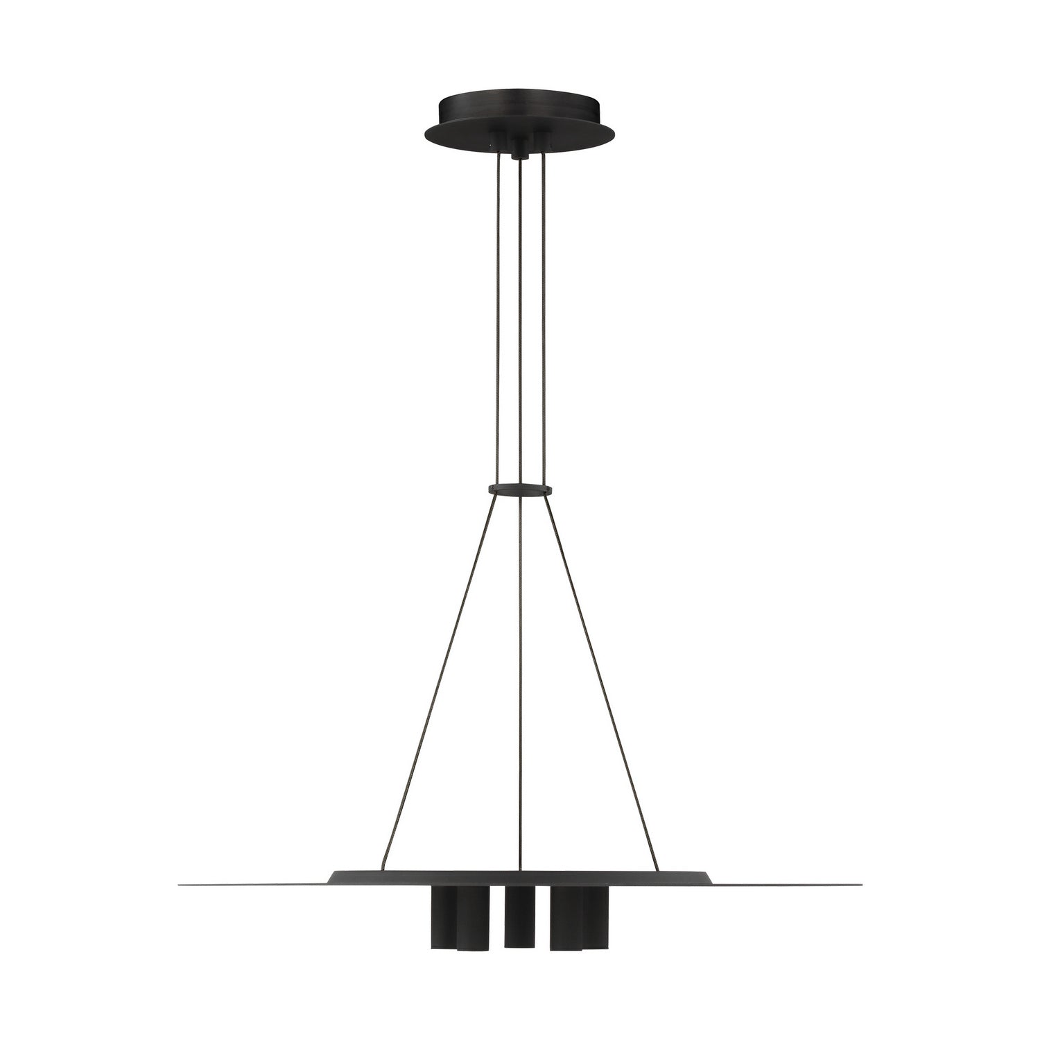 Visual Comfort Modern - 700TDPNT22B-LED930 - LED Pendant - Ponte - Nightshade Black