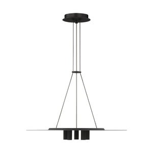 Visual Comfort Modern - 700TDPNT22B-LED930 - LED Pendant - Ponte - Nightshade Black