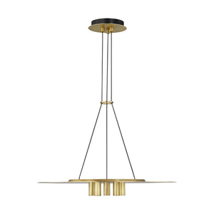 Visual Comfort Modern - 700TDPNT22NB-LED930 - LED Pendant - Ponte - Natural Brass