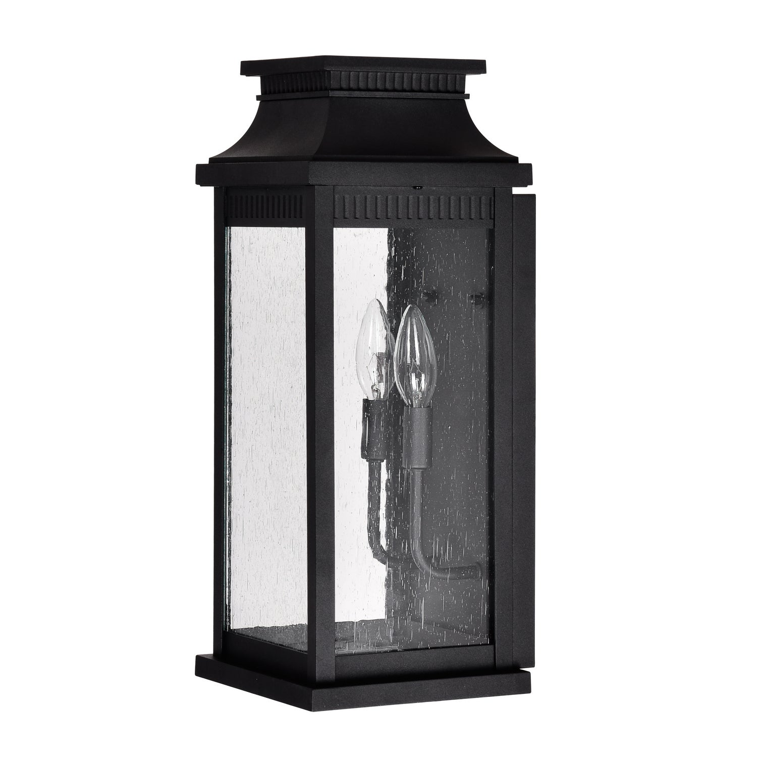 CWI Lighting - 0418W7L-2 - Two Light Outdoor Wall Lantern - Milford - Black