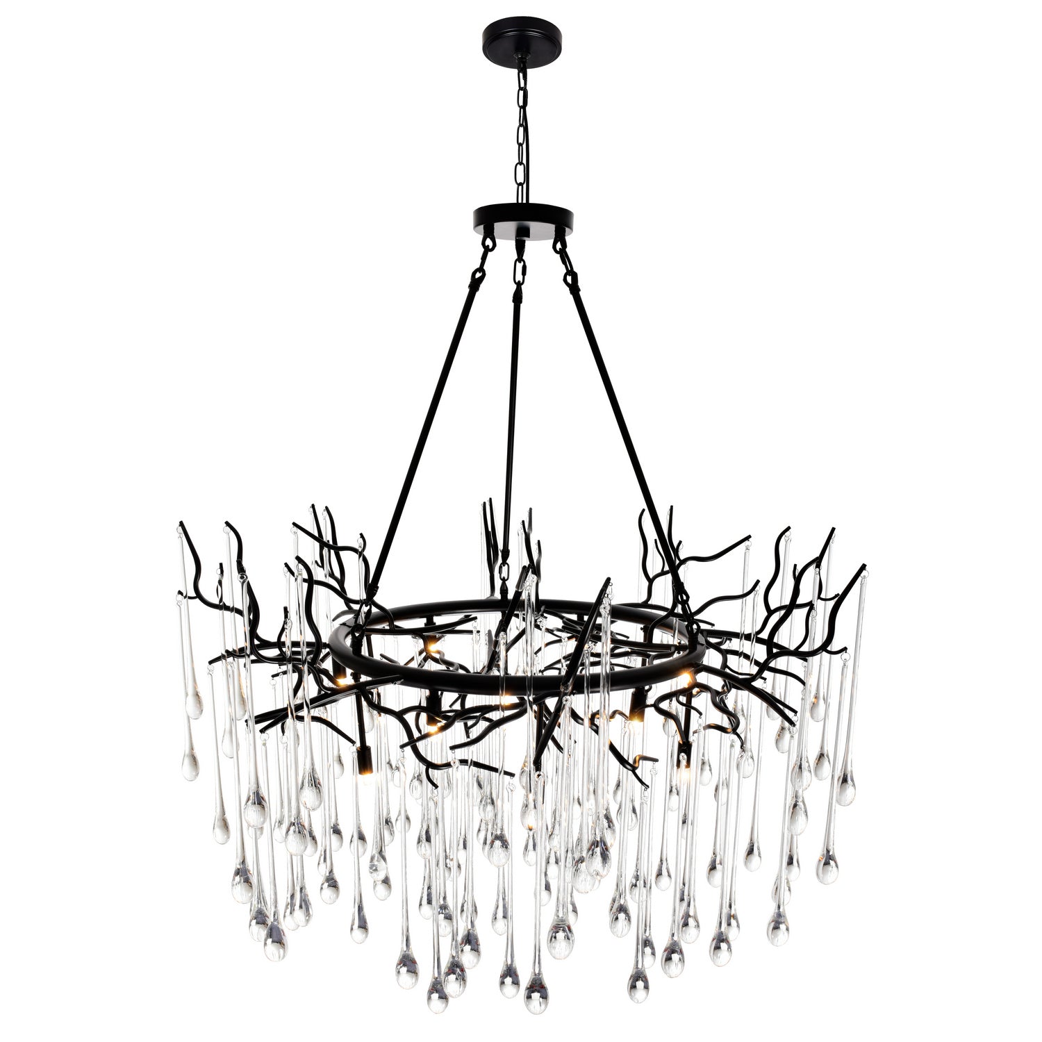 CWI Lighting - 1094P43-12-101 - 12 Light Chandelier - Anita - Black