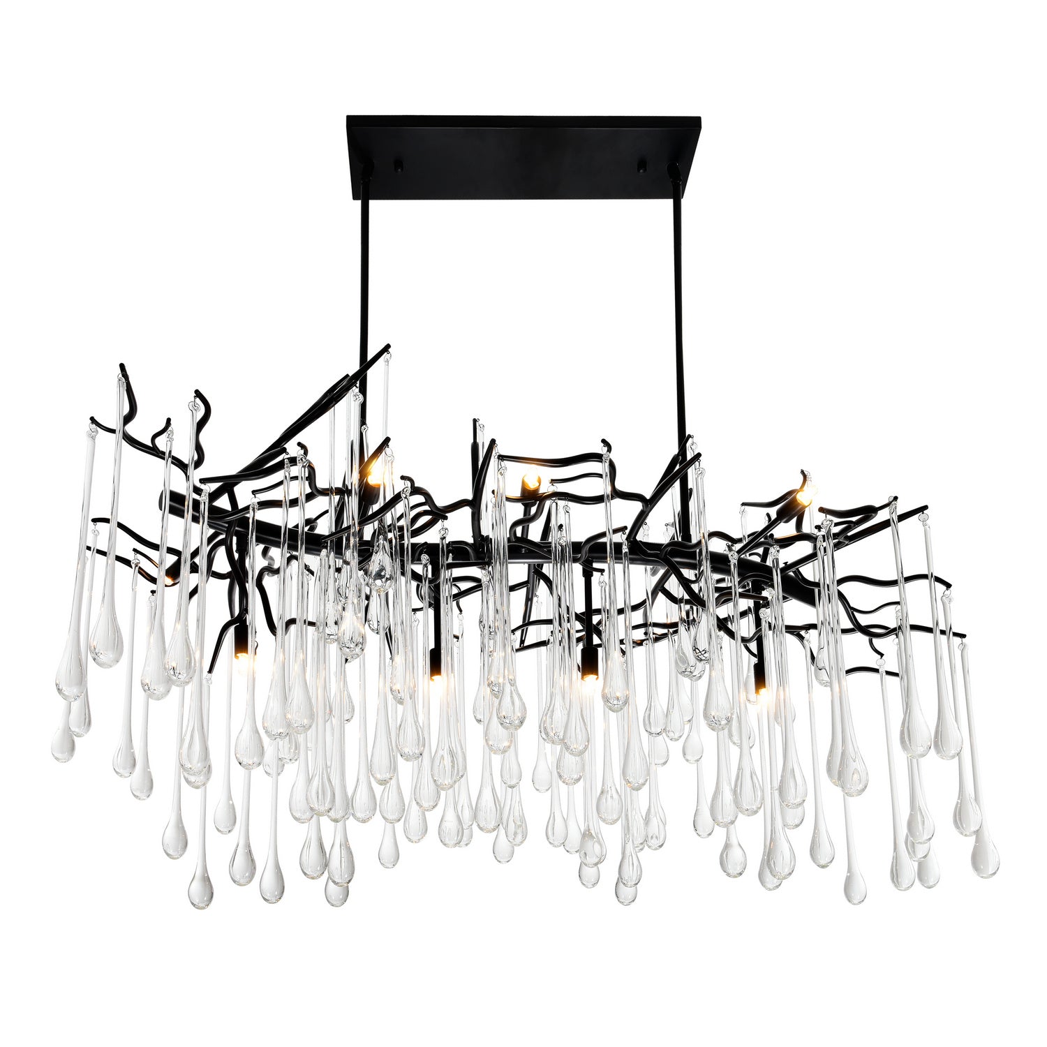 CWI Lighting - 1094P47-10-101 - Ten Light Chandelier - Anita - Black